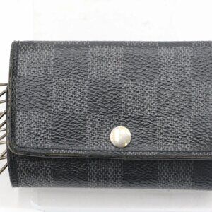 Louis Vuitton Damier Graphite 6 Key Holder Case Wallet